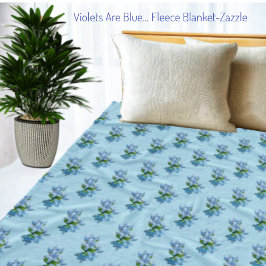 Manta Polar Las Violetas Son Azules...