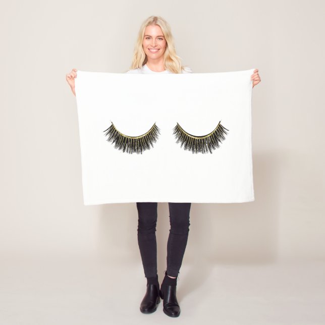 Manta Polar Latigazos de la impresión de las pestañas (In situ)