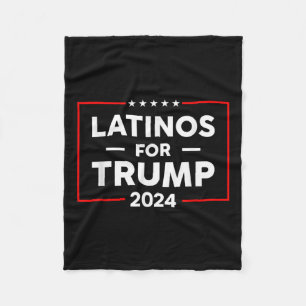 Manta Polar Latinos Por Trump 2024