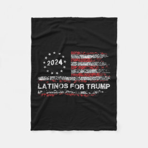 Manta Polar Latinos por Trump 2024 - Elección presidencial Tru