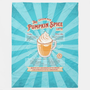 Manta Polar Latte de especias de calabaza veneciana - Poster d
