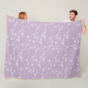 Manta Polar Lavanda Femenina Brillo Falso Destello