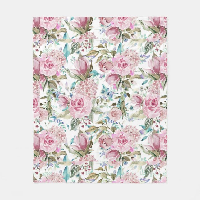 Manta Polar Lavanda verde azulada rosada elegante del país del (Anverso)