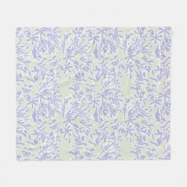 Manta Polar Lavender Agapanthus Flower Sage Green