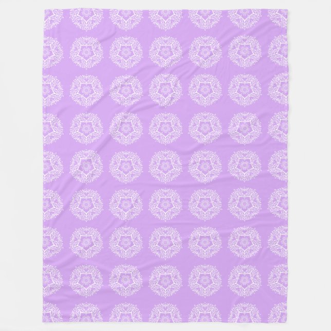 Manta Polar Lavender Mandala (Anverso)