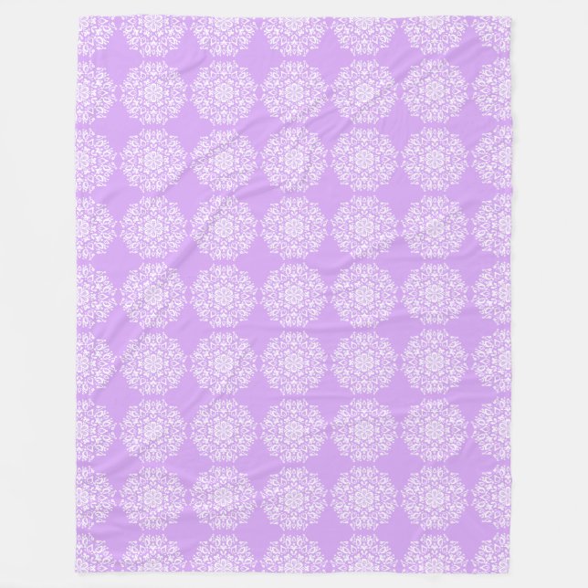 Manta Polar Lavender Mandala (Anverso)