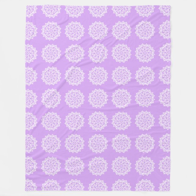Manta Polar Lavender Mandala (Anverso)