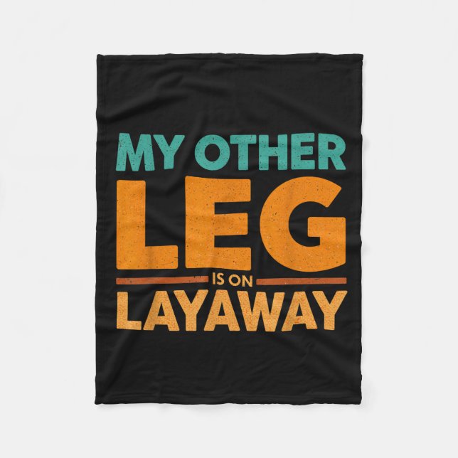 Manta Polar Layaway Humor Saying Other Leg Team (Anverso)