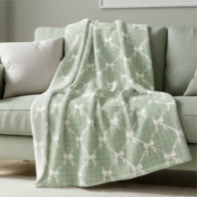 Lazos Coquette Estampado de Gingham Crema Verde Sa