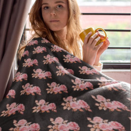 Manta Polar Le Boudoir Noire Pink Peach Black