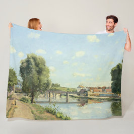 Manta Polar Le Pont Du Chemin De Fer Camille Pissarro