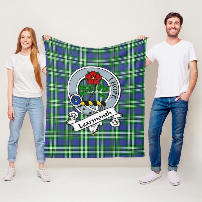 Manta Polar Learmonth Clan Badge Tartan Plaid (In situ)