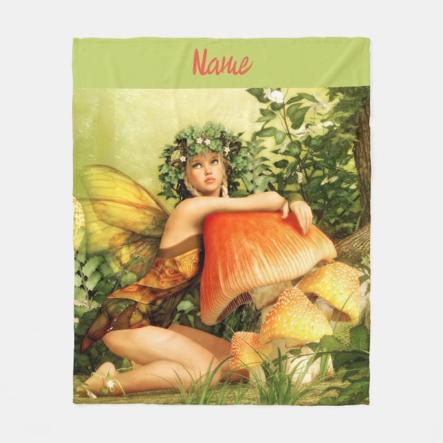 Manta Polar Leche de champiñón Thunder_Cove (Anverso)