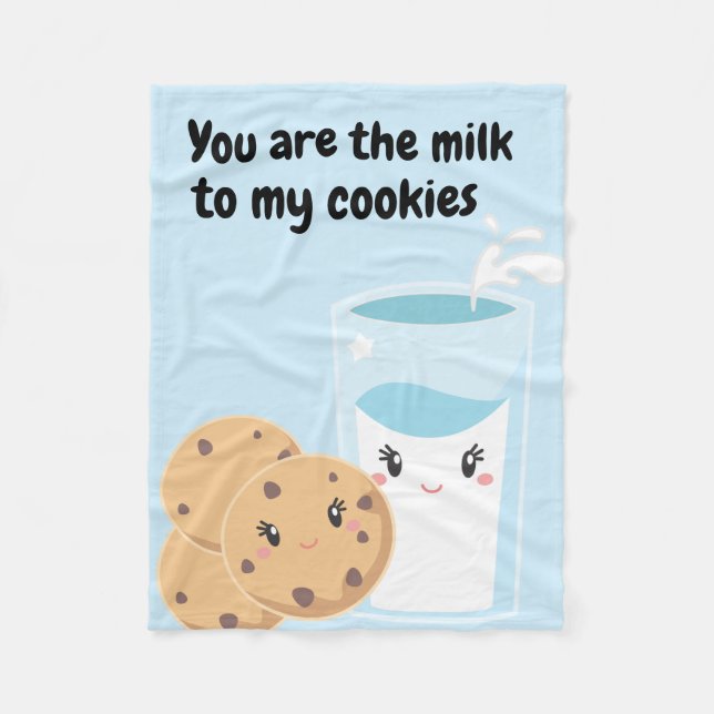 Manta Polar Leche y galletas Cuties (Anverso)