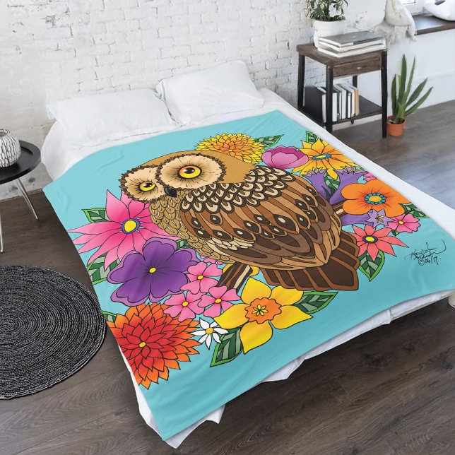 Manta Polar Lechuza Bouquet (Subido por el creador)
