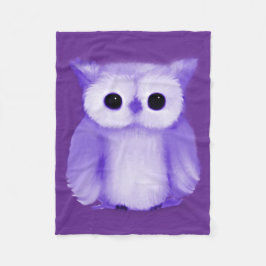 Manta Polar Lechuza púrpura