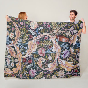 Manta Polar Lechuza y flores, William Morris