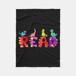 Manta Polar Lector de dinosaurios divertido amante de libros d