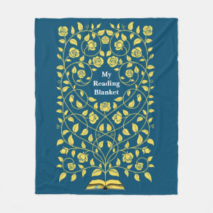 Manta Polar Lectura de portada de libros de época personalizad