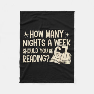 Manta Polar Lectura Divertida 67 Seis Siete Meme Libro Engliea