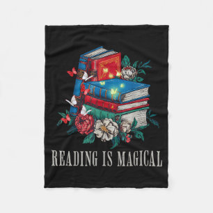 Manta Polar Lectura divertida es mágico amante de libros antig