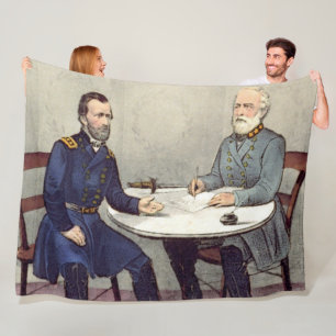 Manta Polar LEE y GRANT en la CASA CORTE APPOMATTOX