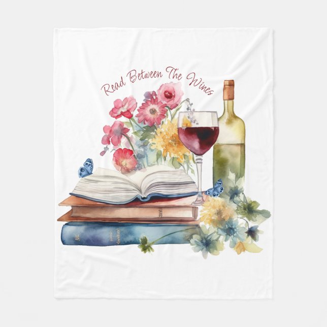 Manta Polar Leer entre los vinos (Anverso)