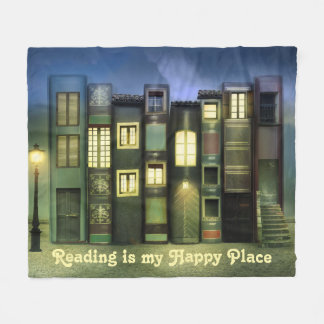 Manta Polar Leer libros es mi lugar feliz