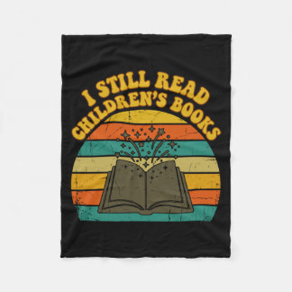 Manta Polar Leer libros infantiles divertidos hombres vintage 