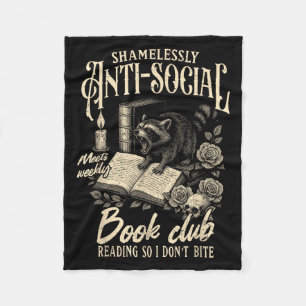 Manta Polar Leer libros sin vergüenza anti-sociales
