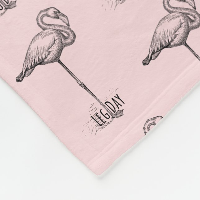 Manta Polar Leg Day Elegant Flamingo Fun Fitness (Esquina)