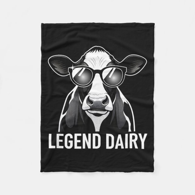 Manta Polar Legend Dairy, Cool Cow With Sungles  (Anverso)