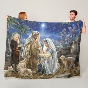 Manta Polar LEJOS en un PESEBRE