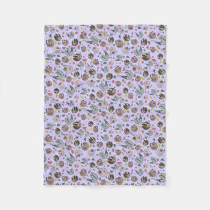 Manta Polar Lemas en morado