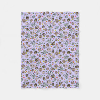 Manta Polar Lemas en morado
