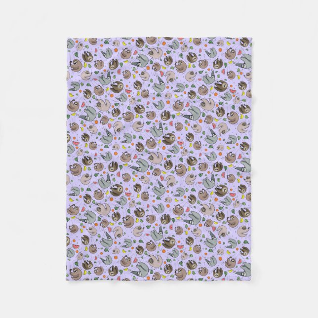 Manta Polar Lemas en morado (Anverso)