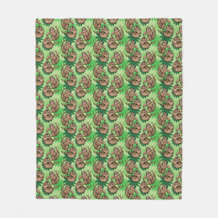 Manta Polar Lemas en una funda de papel de ramas