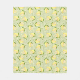 Manta Polar Lemon Motif Love Green