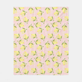 Manta Polar Lemon Motif Love Peach