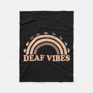 Manta Polar Lenguaje De Rótulo Asl Gesture Deaf Vibes Awarenes