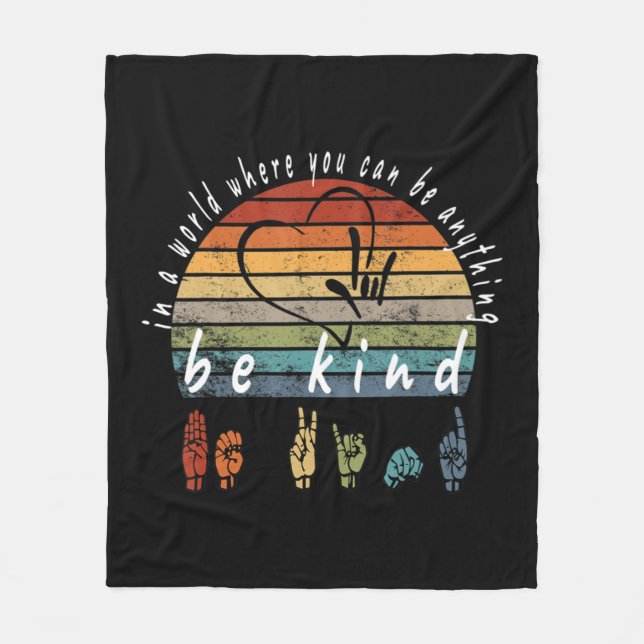 Manta Polar Lenguaje de Rótulo en el mundo donde puedes estar  (Anverso)