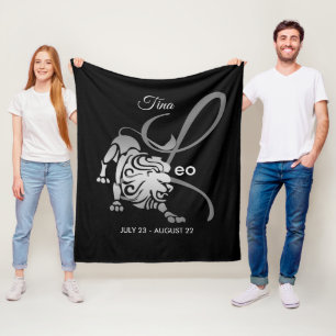 Manta Polar Leo - Rótulo del zodiaco