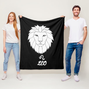 Manta Polar Leo Silhouette Fleece Blanket