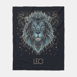 Manta Polar Leo Zodiac Constellation Fleece Blanket