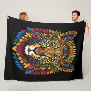 Manta Polar León disfrazado de pintura