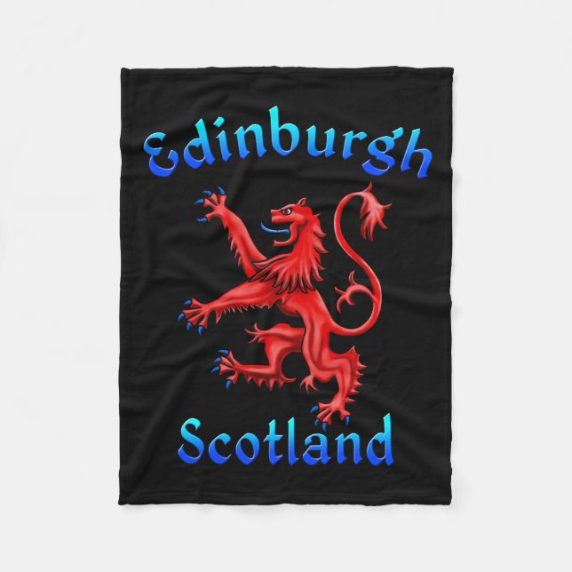 Manta Polar León escocés de Edimburgo Rampant Bandera escocesa (Anverso)
