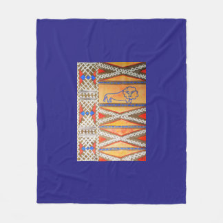 Manta Polar León inspirado africano de la acuarela