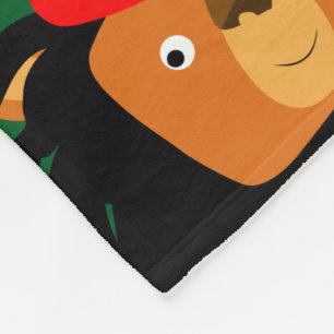 Manta Polar León Personalizado Cuto De Sión