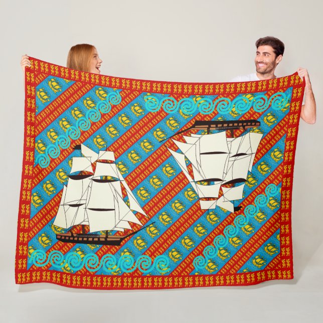 Manta Polar Leones de vela (In situ)