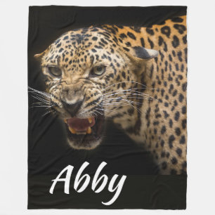 Manta Polar Leopard Fleece Blanket